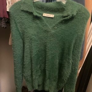 Beautiful green Faux fur